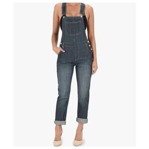 LOVE MODA BLUE BOYFRIEND OVERALLS SZ.1X EUC